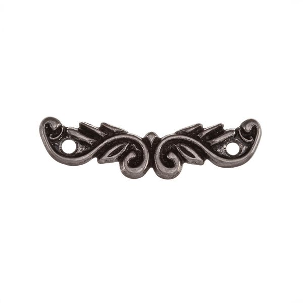 Aplique-Arabesco-Ornamento-Medio-Prata-Velho