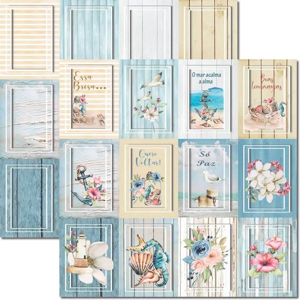 Papel Scrapbook Litoarte->SD->Papel Scrapbook Litoarte 30,5x30,5 - SD1093