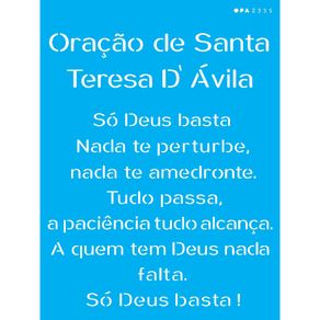 2355---15x20-Simples---Religiao-Oracao-Sta-Teresa-d-Avila