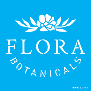 Stencil-14-x14-Palavras-Flora-Botanicals-3301a