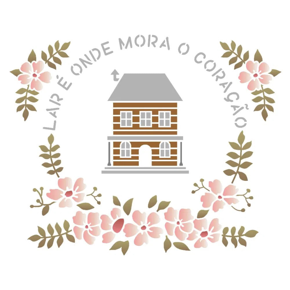 Stencil 20 x 25 Guirlanda Lar Cod.3323 - lojametallica