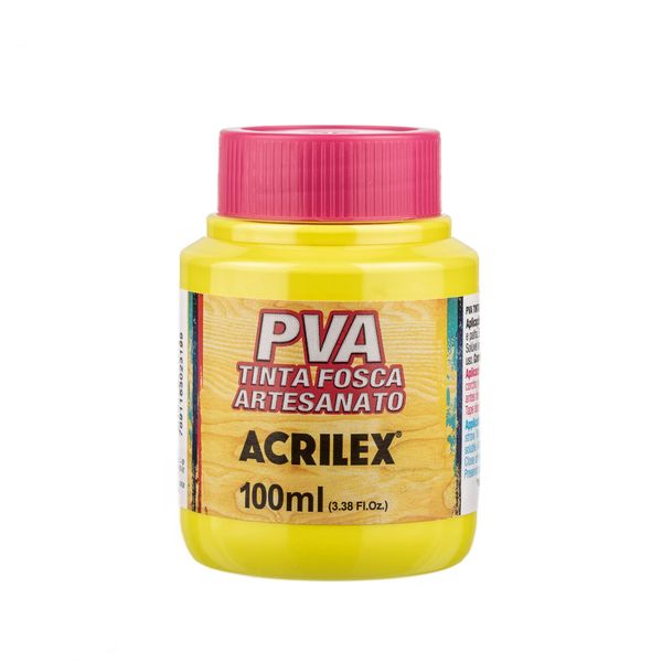 Tinta-Acrilex-PVA-Fosca-100ml---Amarelo-Limao