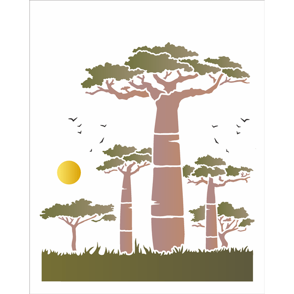 3433---20x25-Simples---Africa-Baoba