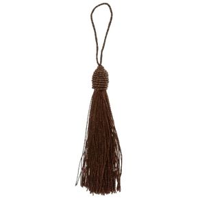 Pom-Pom-Tassel-Marrom