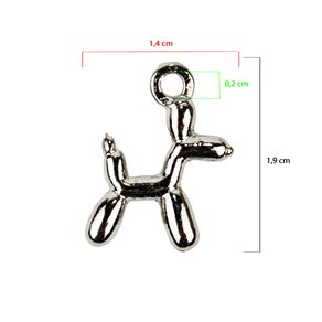 PINGENTE-METAL-BEXIGA-DOG-NIQUELADO