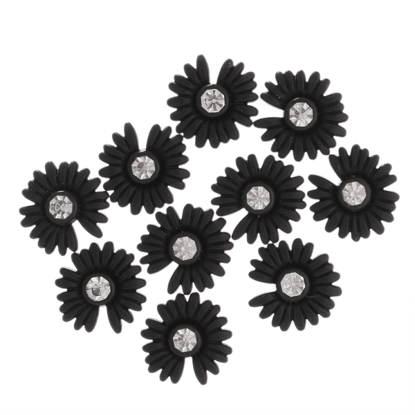 Aplique-Gerbera-14mm-Preta-Montinho