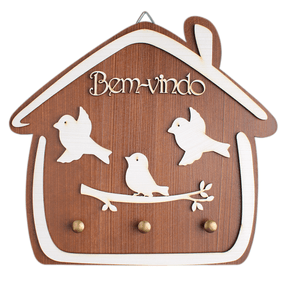 Porta-Chaves-Passaros-MarromBranco.png